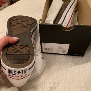 All star white converse